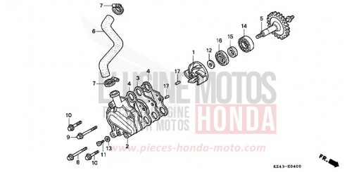 WATER PUMP CR125RP de 1993